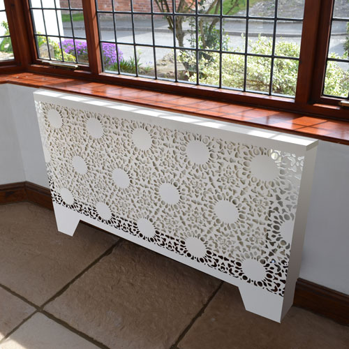 Nottingham Lace Radiator cover by Lace Furniture
