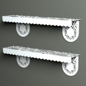 modern metal shelving from Lace Furniture