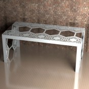 Windsor Lace Metal Dining Table from Lace Furniture