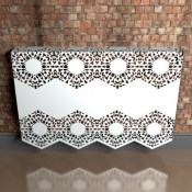 Manchester Lace Fancy metal radiator covers from Lace Furniture