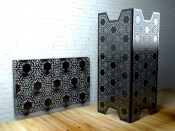 Black Lace Room dividers by Lace Furniture