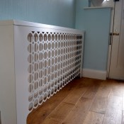 London Geometric Floor mounted Radiator cover by Couture Cases